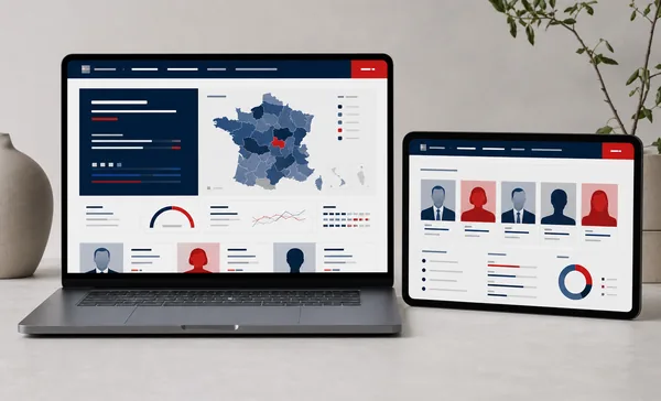 Maquette de site internet pour une campagne législative en 2022