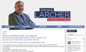 Référence de site internet politique - Gerard Larcher