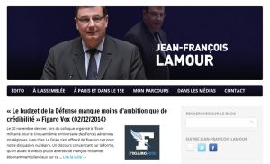 Référence de site internet politique - Jean Francois Lamour