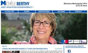 Référence de site internet politique - Michele Berthy 2014