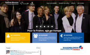 Référence de site internet politique - Nadine Morano