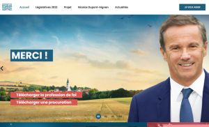Référence de site internet politique - Nicolas Dupont Aignan