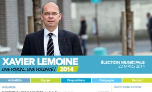 Référence de site internet politique - Xavier Lemoine 2014